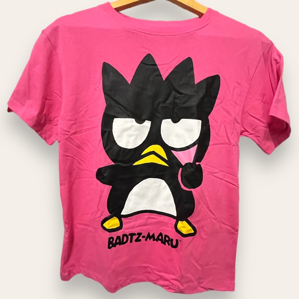 Badtz Maru Sanrio Graphic Tee Short Sleeve Pink Small NEW